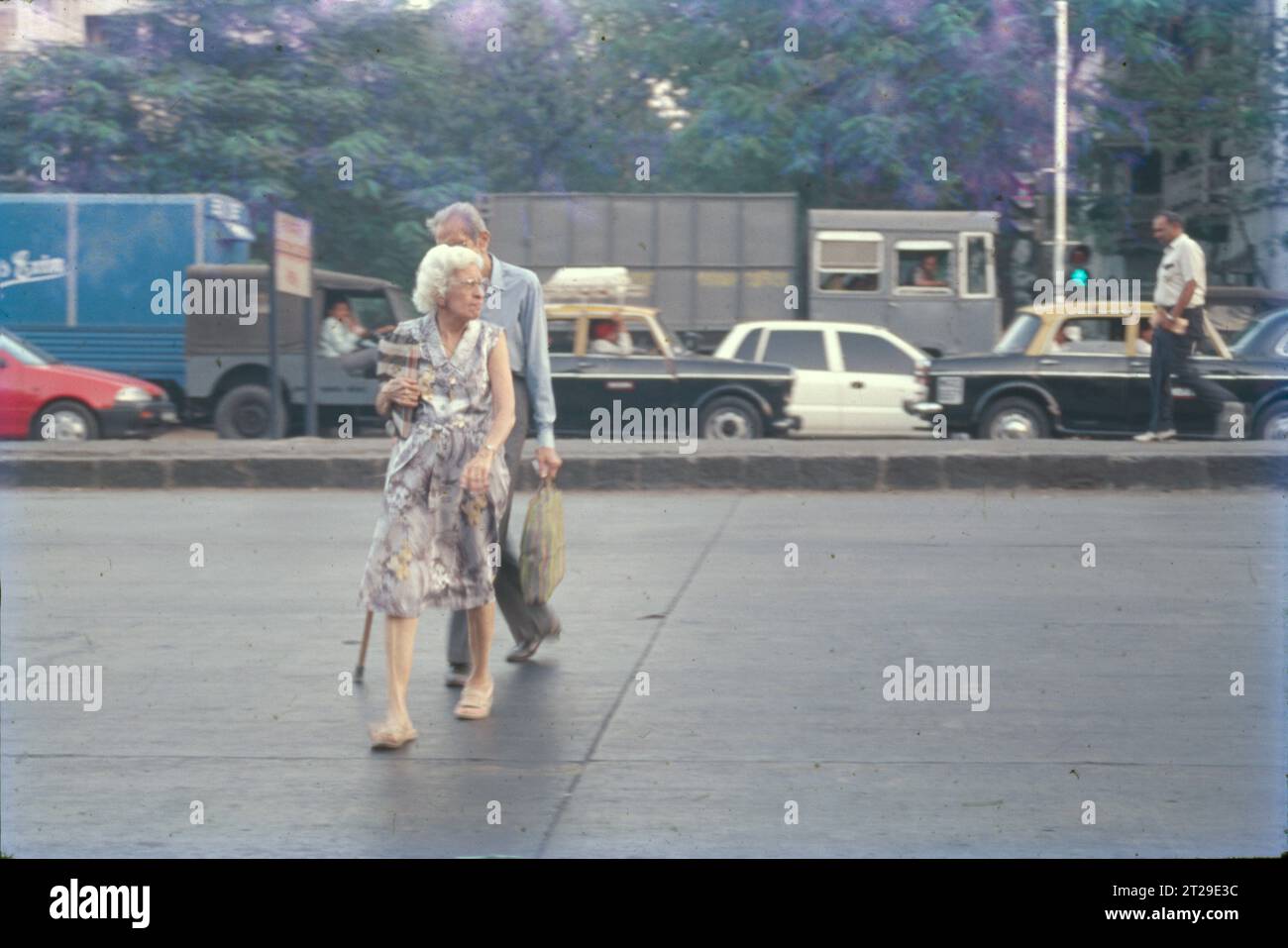 Mumbai City Kraftfahrzeugverkehr Auf Straßen, Indien. Stockfoto