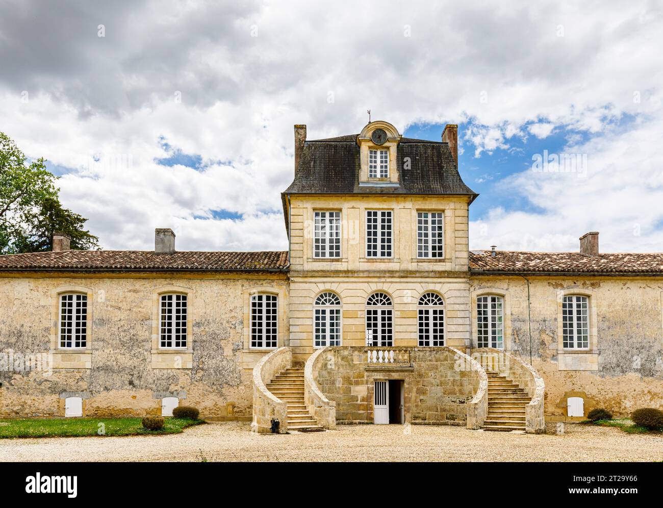 Château de Myrat in der Gemeinde Barsac, Gironde, in der Region Graves, Süd-West Frankreich, ein Weingut aus der Appellation Sauternes Stockfoto