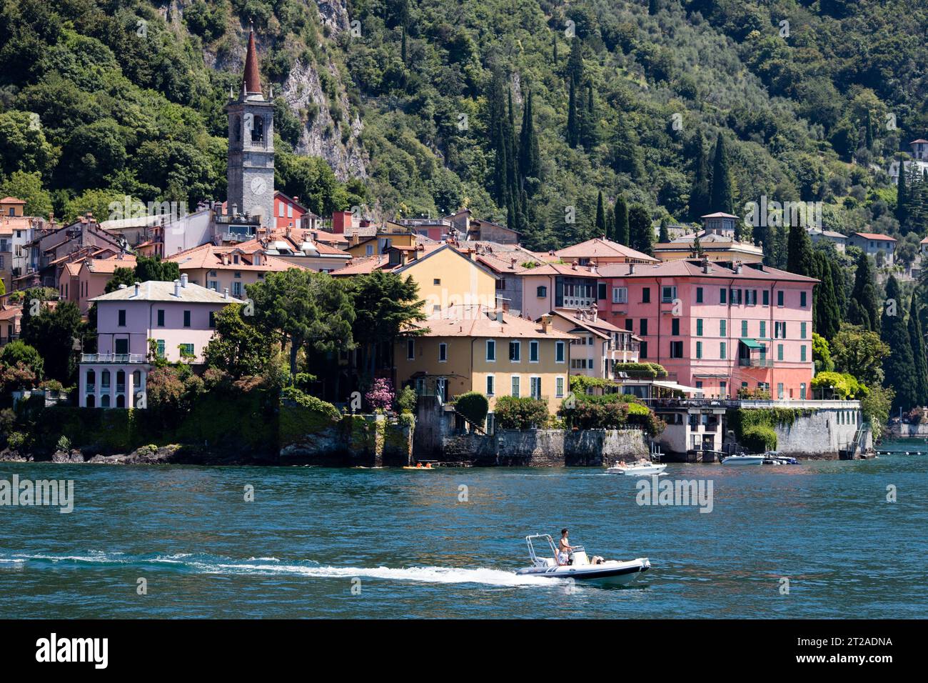 Sehenswürdigkeiten im Comer See, Italien. Stockfoto