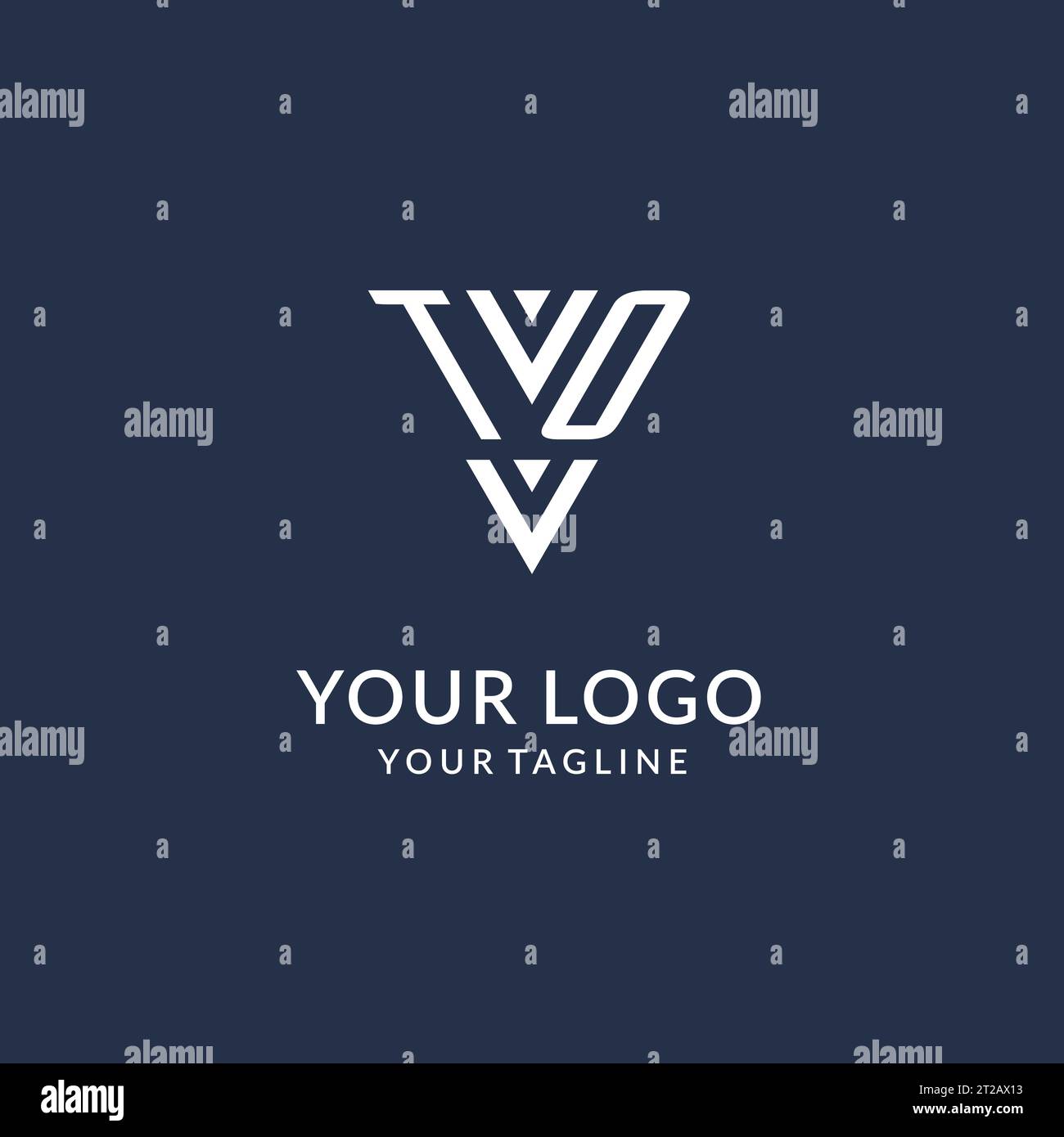 UM Ideen für das Design eines dreieckigen Monogramms zu erhalten, kreatives Initial Letter Logo mit dreieckigem Logo-Vektor Stock Vektor