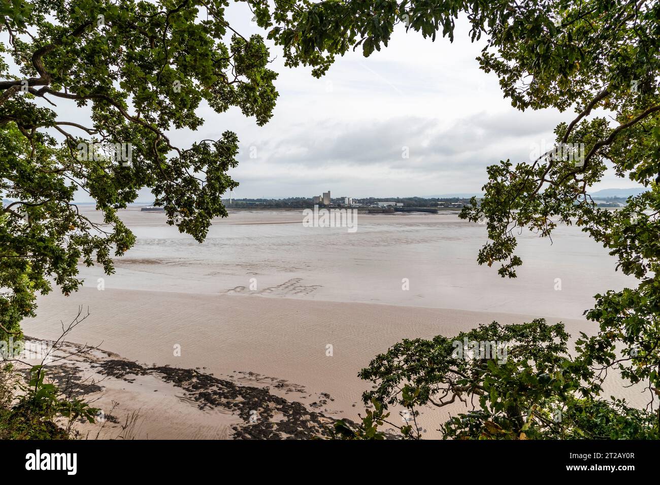 Sharpness Docks vom Forest of Dean Side Stockfoto