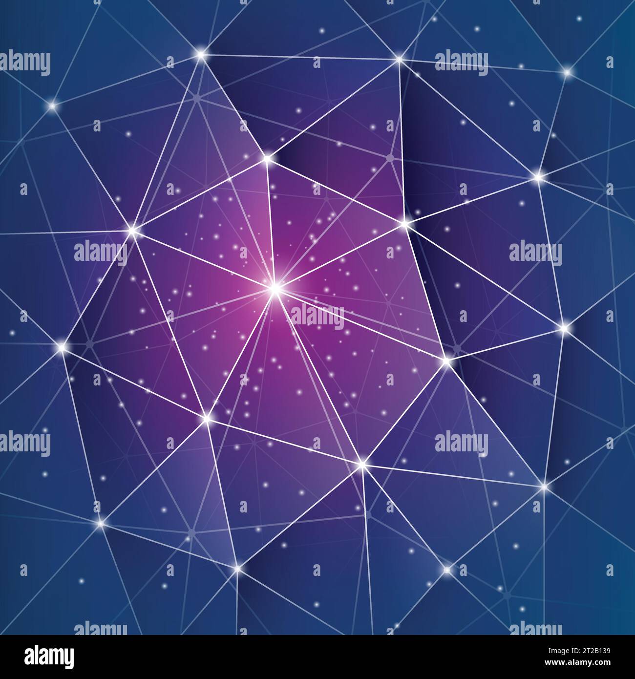 Abstrakte moderne Minimal Digital Netzwerkverbindungen, Technologie Hintergrund kreative Design Template Stock Vektor