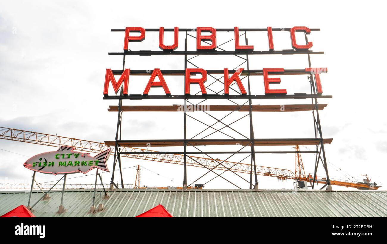 Pike Place Market in Seattle, Washington Stockfoto