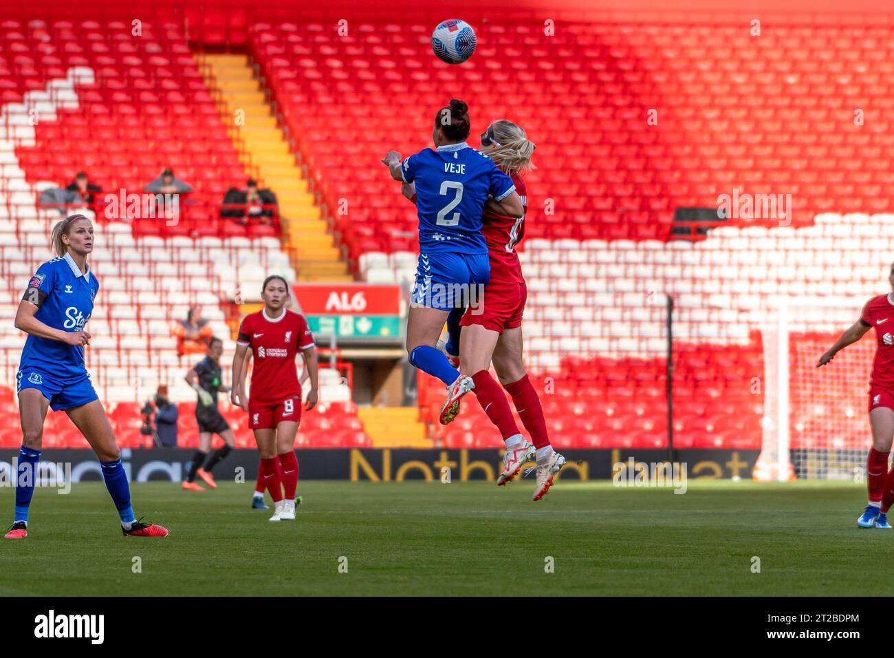 Liverpool FC gegen Everton FC - Barclays Women's Super League LIVERPOOL, ENGLAND - 15. OKTOBER 2023. In Spielbildern. Stockfoto