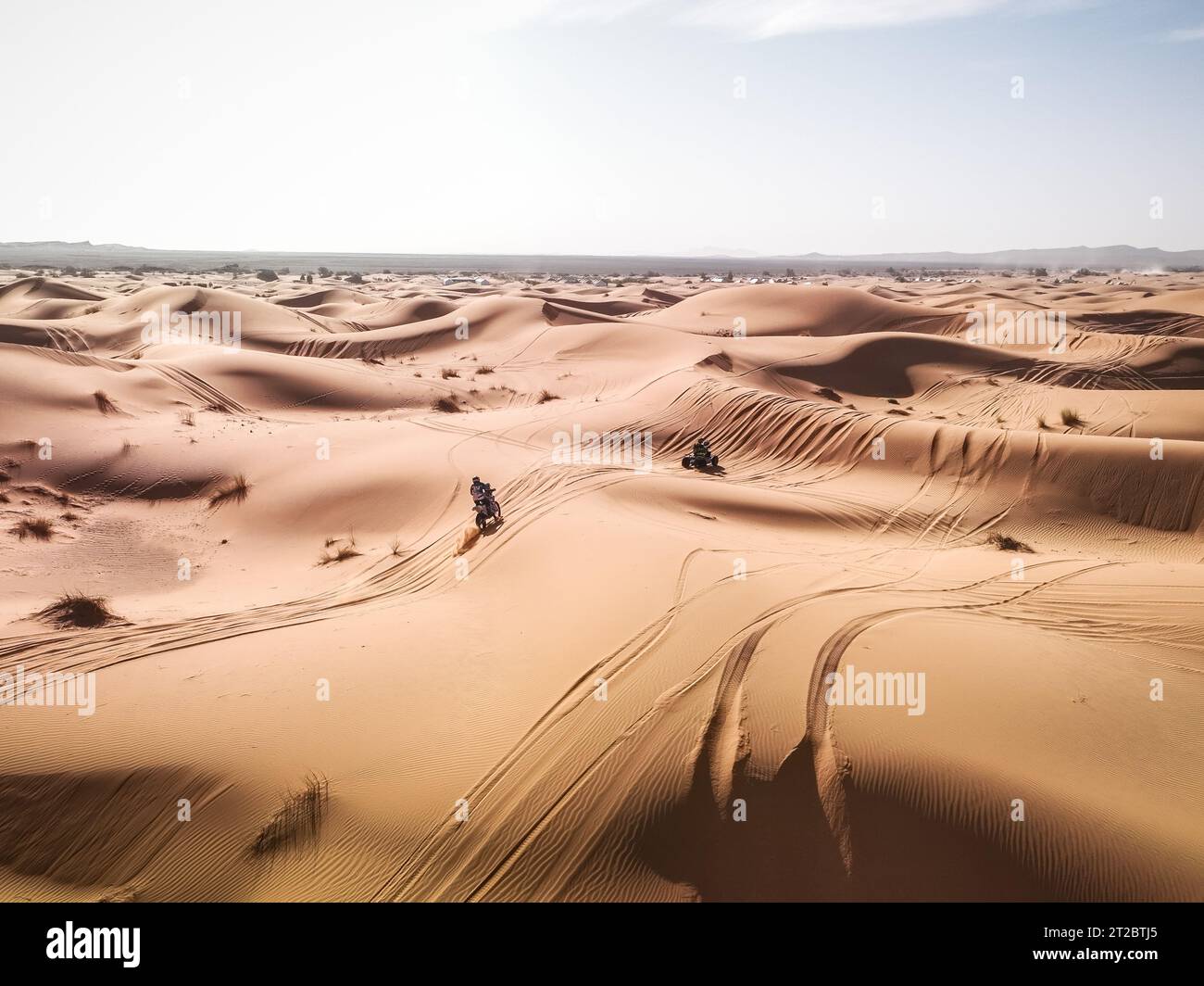 Merzouga, Maroc. Oktober 2023. 57 NACHMANI Gad (isr), Club Aventura Touareg, KTM 450 Aventura Touareg, Aktion während der 5. Etappe der Rallye du Maroc 2023, am 18. Oktober 2023 in Merzouga, Marokko - Foto Frédéric Le Floc'h/DPPI Credit: DPPI Media/Alamy Live News Stockfoto