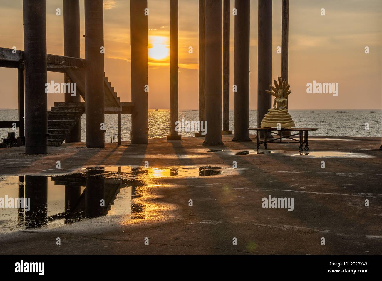 Das Ocean Sanctuary Chittaphawan Monks College im Naklua District Chonburi in Thailand Asien Stockfoto