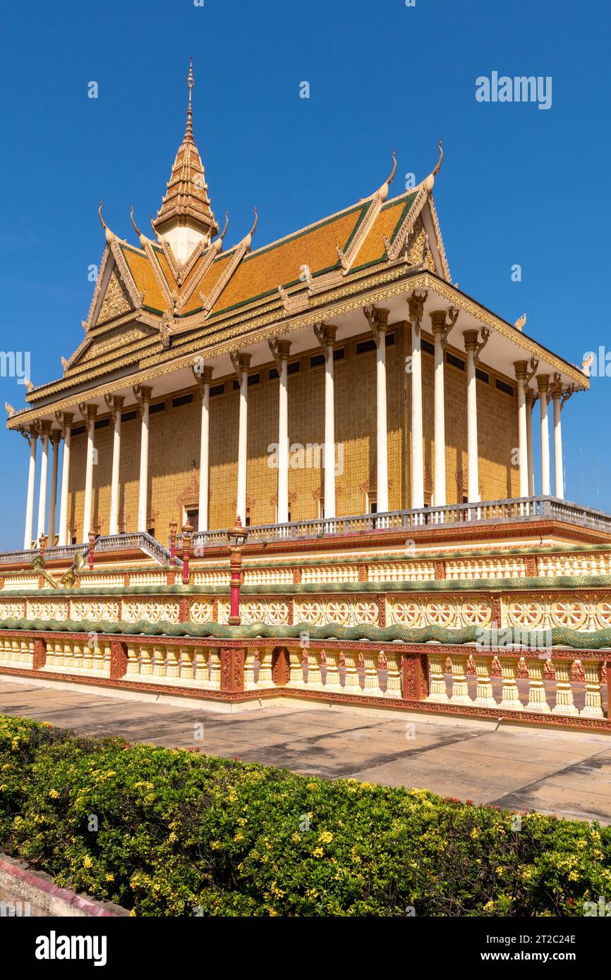 Sontte Wan Buddhist Meditation Center in Oudong, der ehemaligen Hauptstadt Kambodschas Stockfoto