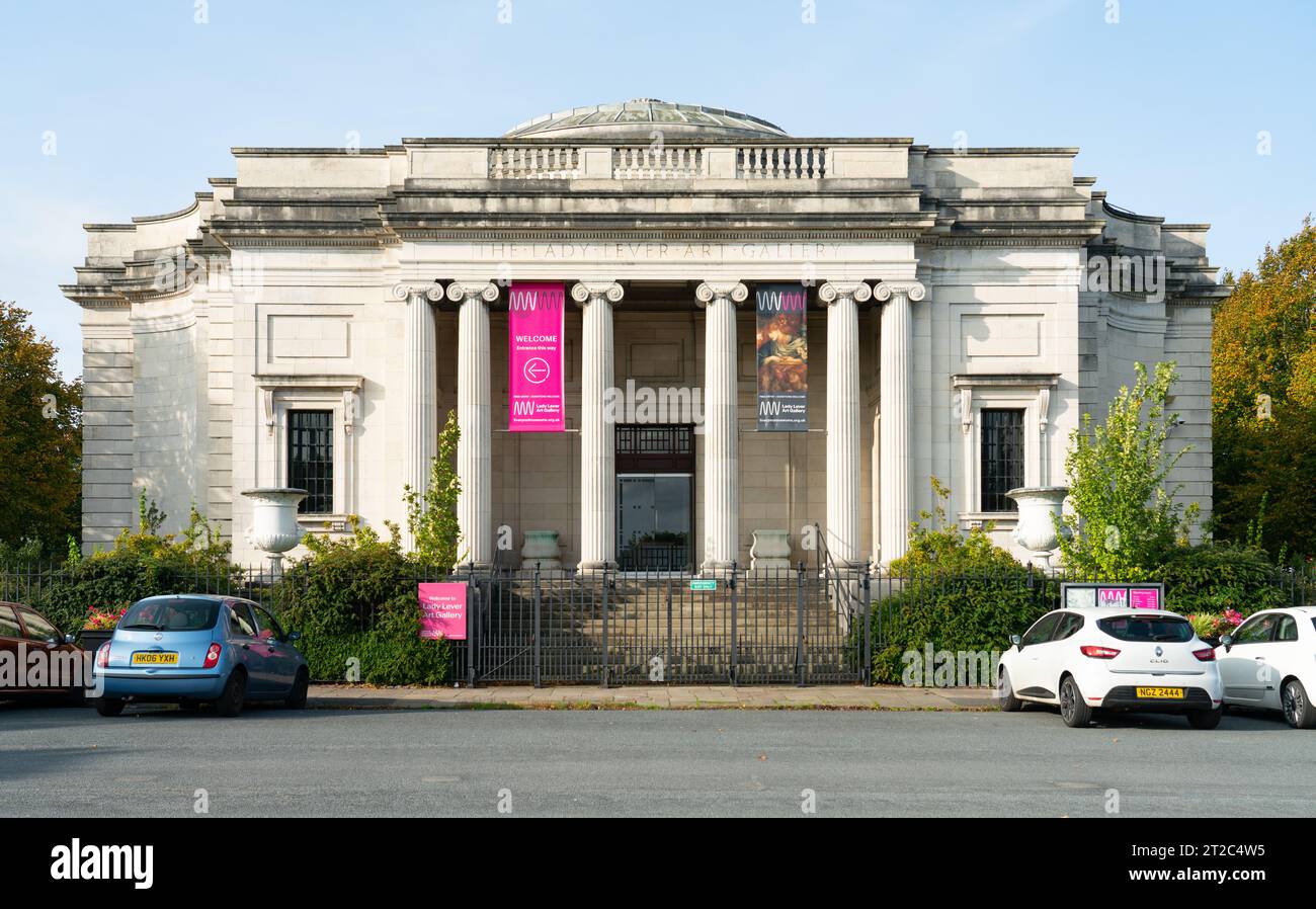 Lady Lever Art Gallery, Port Sunlight Village, Wirral, England. Foto im Oktober 2023. Stockfoto