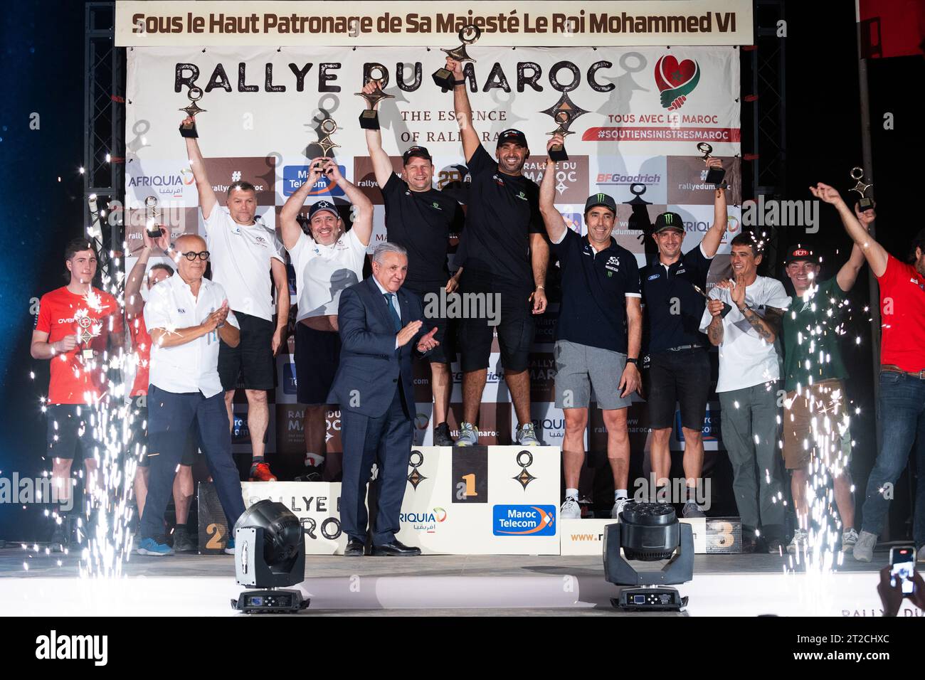 AMOS Eugenio (ita), Overdrive Racing, Toyota Hilux Overdrive, Porträt CECI Paolo (ita), Overdrive Racing, Toyota Hilux Overdrive, Porträt OLIVERAS CARRERAS Daniel (Spa), Toyota Hilux Overdrive, FIA Hilux Overdrive, FIA W2RC, Porträt YACOPINI Juan Cruz (arg) Porträt ROMA Nani (Spa), M-Sport Ford World Rally Team, Ford Ranger, Porträt KROTOV Denis (kgz), Overdrive Racing, Toyota Hilux Overdrive, FIA W2RC, Porträt ZHILTSOV Konstantin (isr), Overdrive Racing, Toyota Hilux Overdrive, FIA W2RC, Porträt G Stockfoto