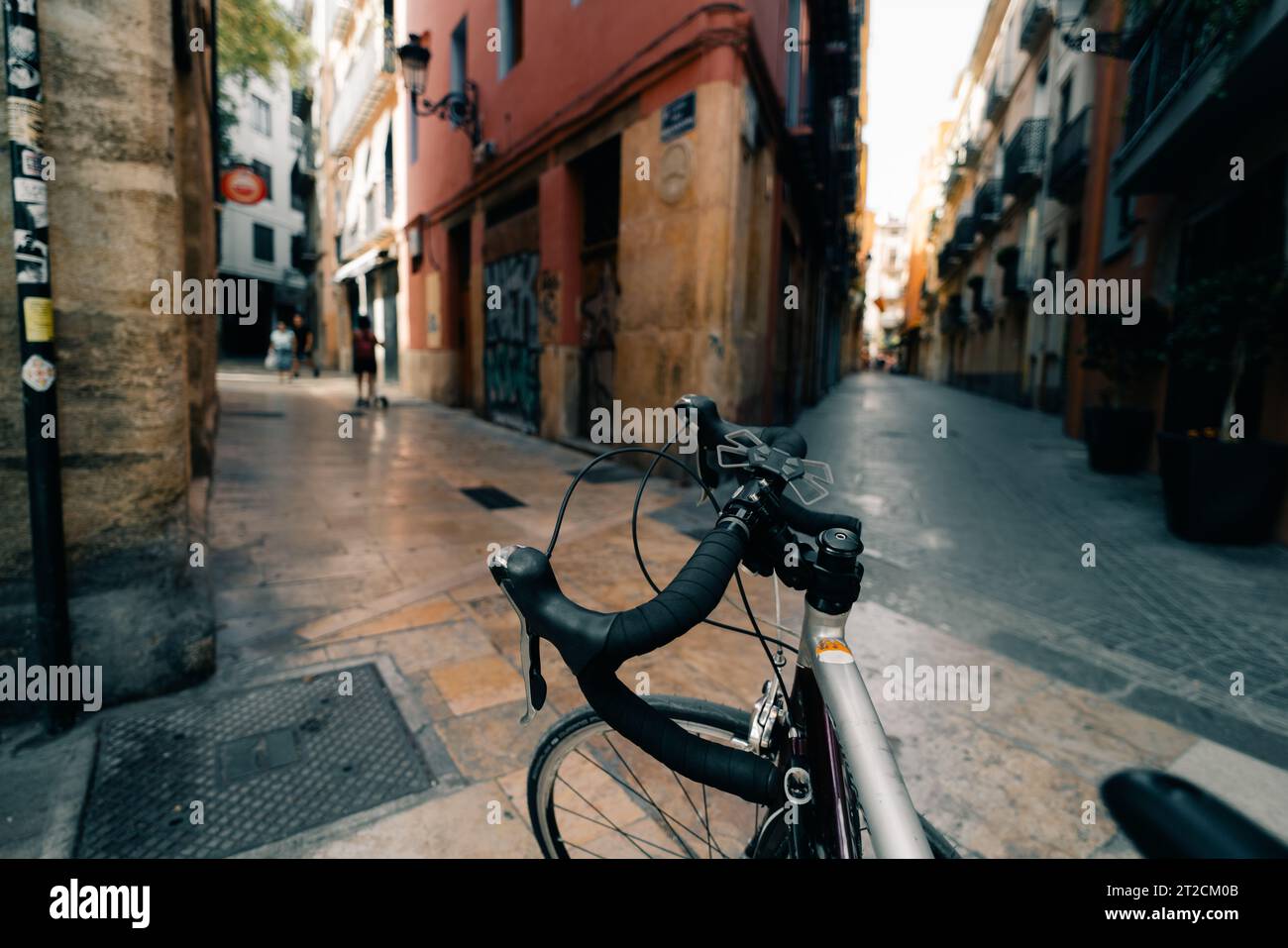 Valencia, Spanien - 18. Oktober 2023 Straße in Valencia Spanien. . Hochwertige Fotos Stockfoto
