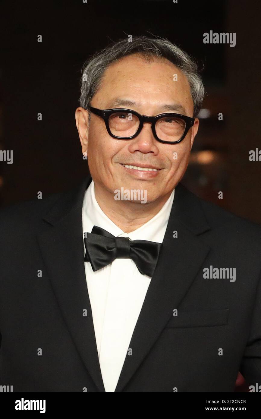 Rom, Italien. Oktober 2023. Rom, Rom Film Fest 2023. Filmfestival In Rom. Film mit rotem Teppich "es gibt noch morgen". Im Bild: Shigeru Umebayashi Credit: Unabhängige Fotoagentur/Alamy Live News Stockfoto