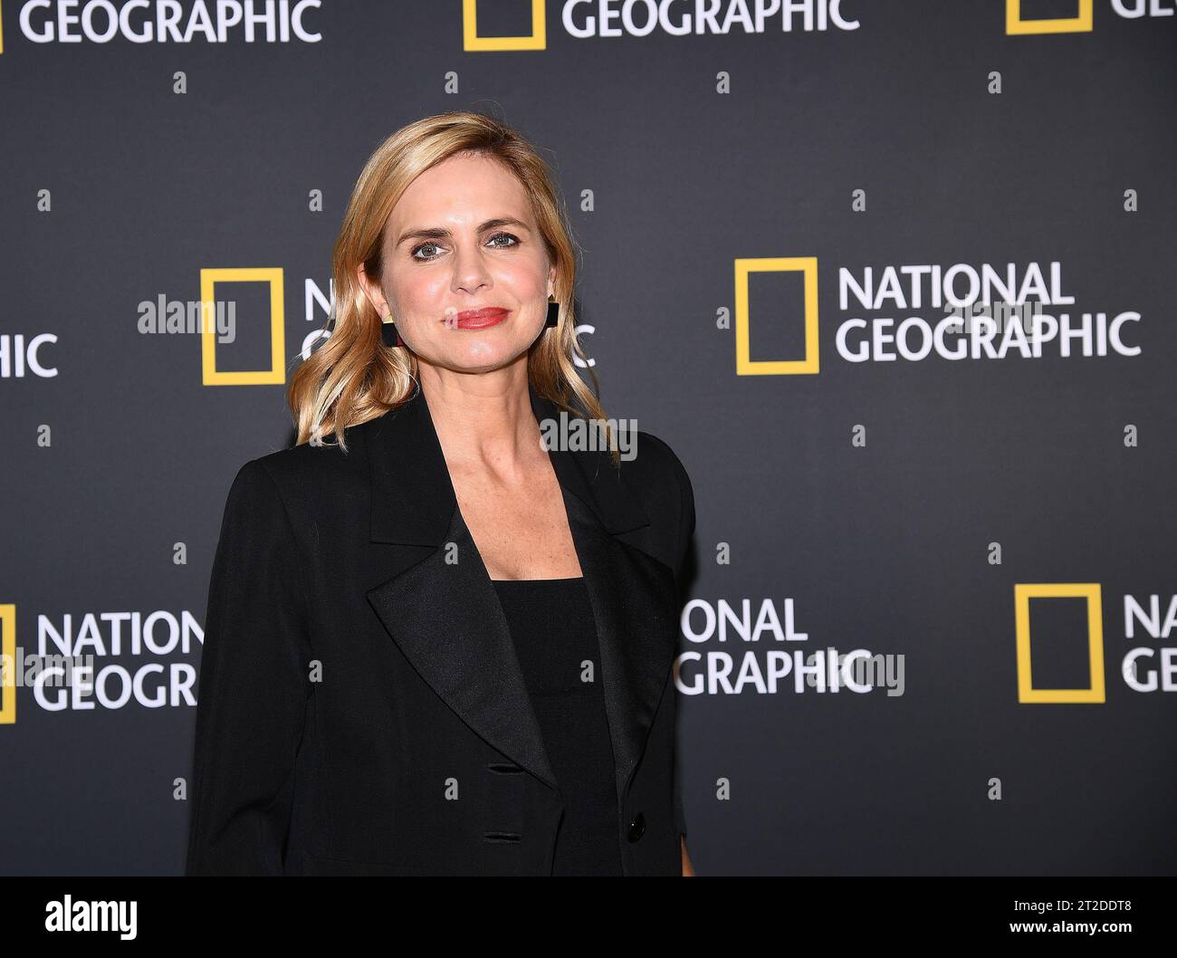 NEW YORK – 18. OKTOBER: Mariana Van Zeller nimmt am 18. Oktober 2023 an der National Geographic Content Showcase in der Hall des Lumieres Teil. (Foto: Anthony Behar/PictureGroup/SIPA USA für National Geographic) Stockfoto