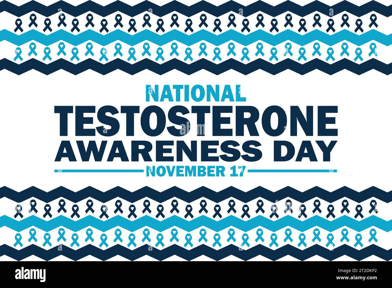 Nationaler Testosteron-Awareness-Tag. November. Urlaubskonzept. Vorlage für Hintergrund, Banner, Karte, Poster mit Textbeschriftung. Vektor Stock Vektor