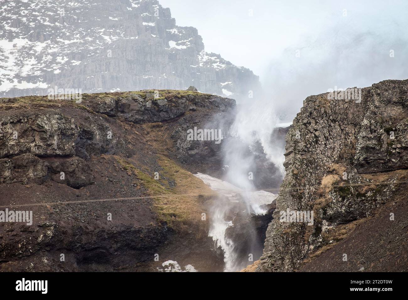Sturmflut - Wasser geht rückwärts Stockfoto