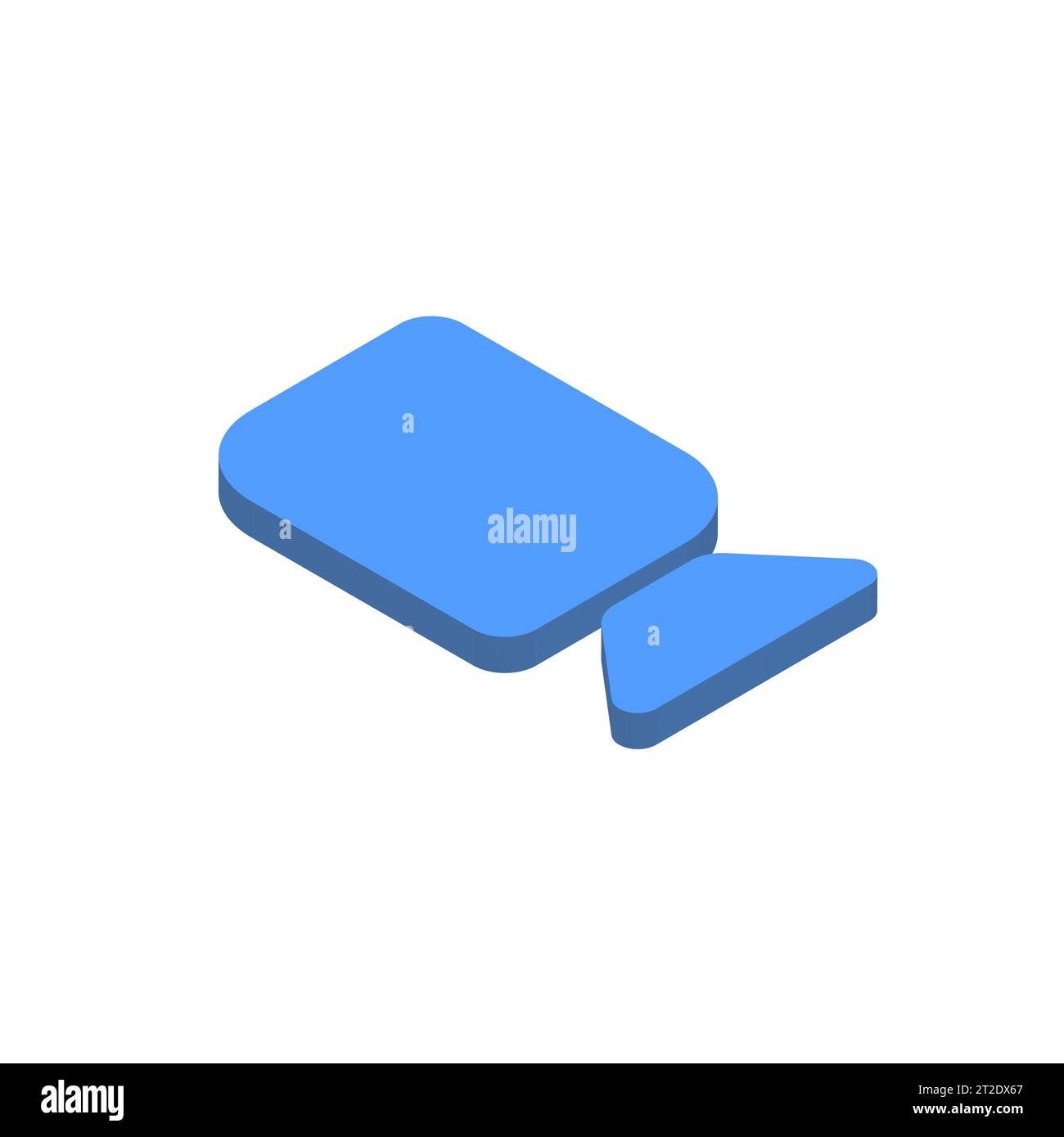 Symbol für Social-Media-App zoomen. Abbildung des isometrischen 3D-Vektors. Stock Vektor