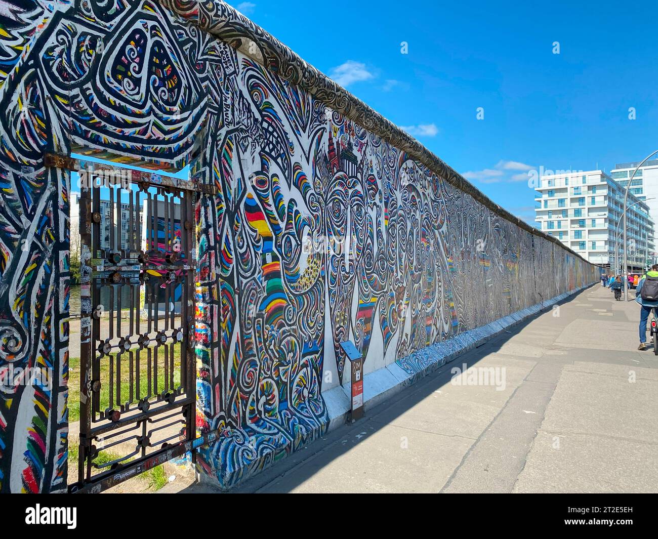 Gemälde auf der Berliner Mauer Ostseite Galerie, Deutschland Stockfoto