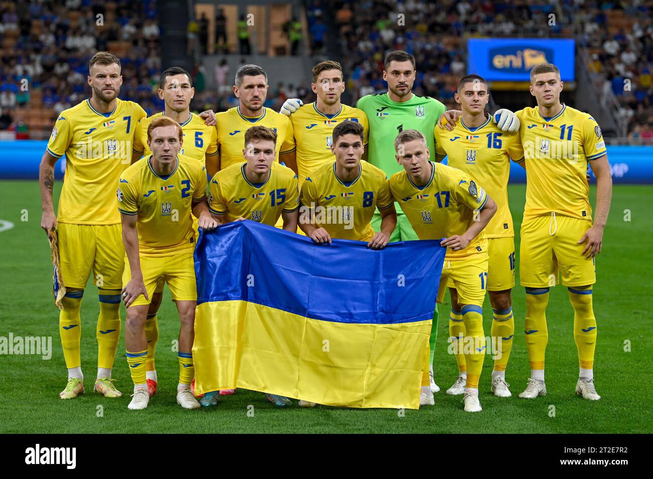 Ukraine für Mannschaftsfoto bei der UEFA Euro 2024