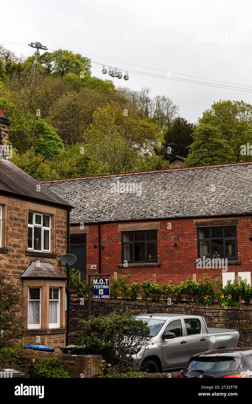 Höhen von Abraham, Matlock, Derbyshire, Peak District, Großbritannien, England, Matlock Town, Matlock Derbyshire, Matlock UK, Matlock England Stockfoto