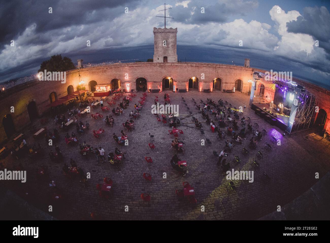 Castell de Montjüic Stockfoto