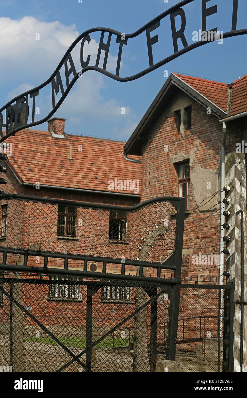 Auschwitz Birkenau, Polen Stockfoto