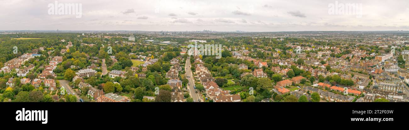 Panoramablick auf London Stockfoto