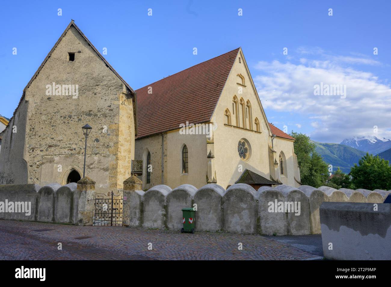 Pfarrkirche St. Catherine, Schluderns, Südtirol, Italien Stockfoto