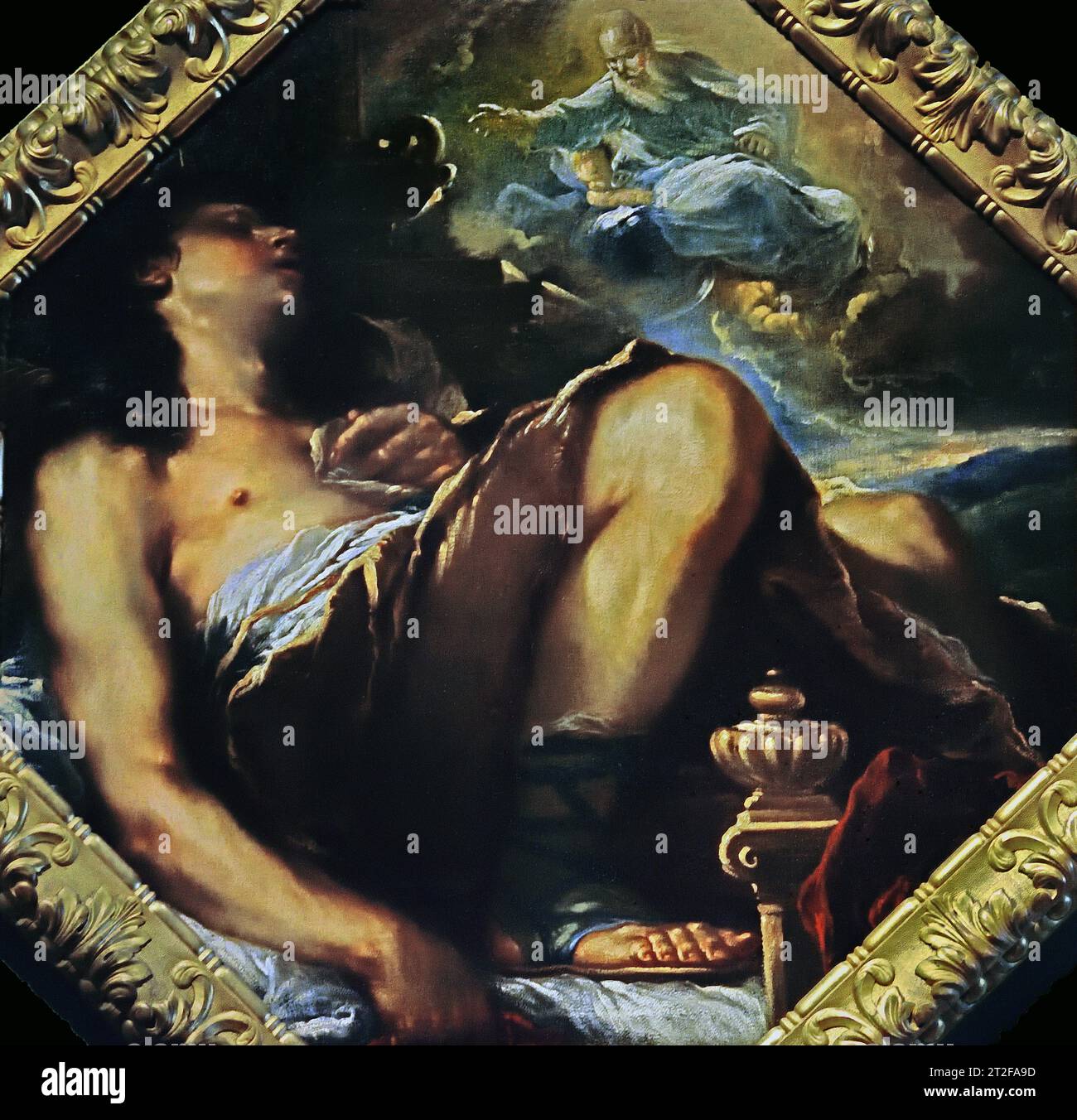 Traum des Königs Salomon 1663 Luca Giordano 1634-1705, Italienisch, Museum, Italien, Museum, Stockfoto