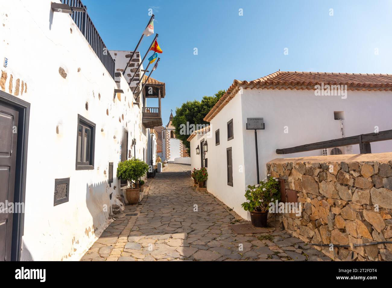 Betancuria liegt an der Westküste der Insel Fuerteventura auf den Kanarischen Inseln. Spanien Stockfoto