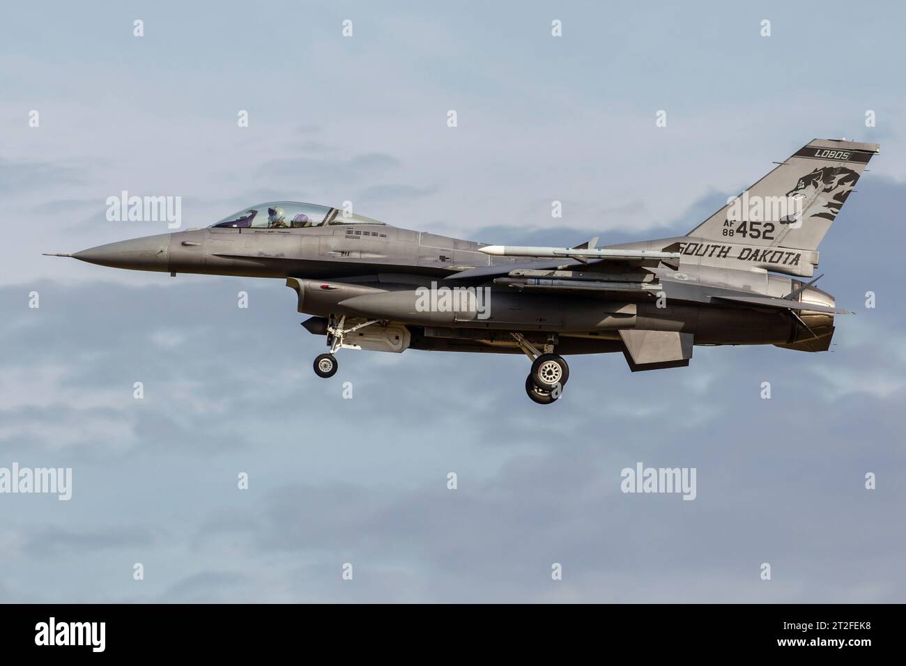 F-16 cm der South Dakota Air National Guard. Stockfoto