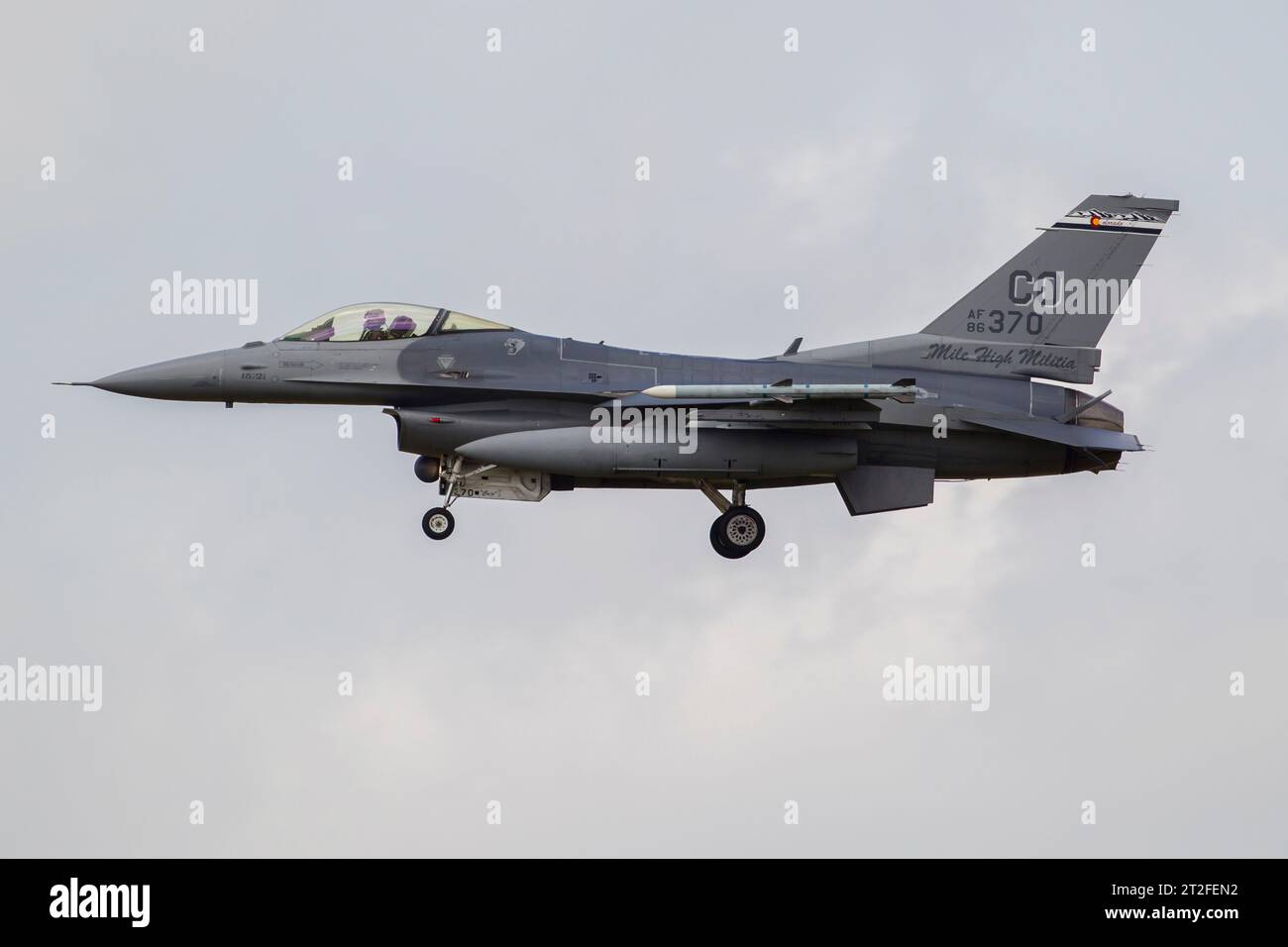 F-16C Block 30 der Colorado Air National Guard. Stockfoto