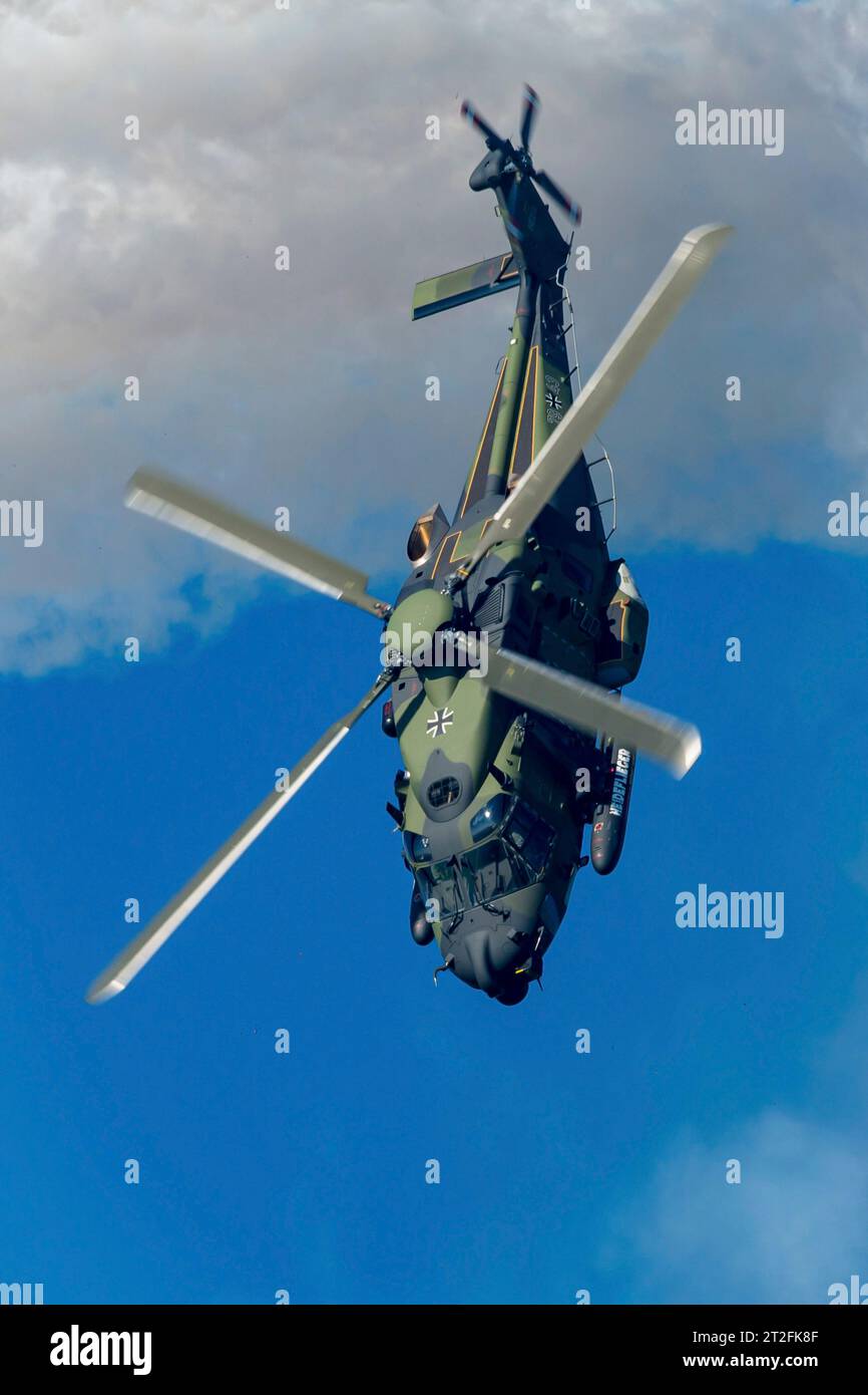 Hubschrauber der Deutschen Armee NH90, Ostrava, Tschechien. Stockfoto