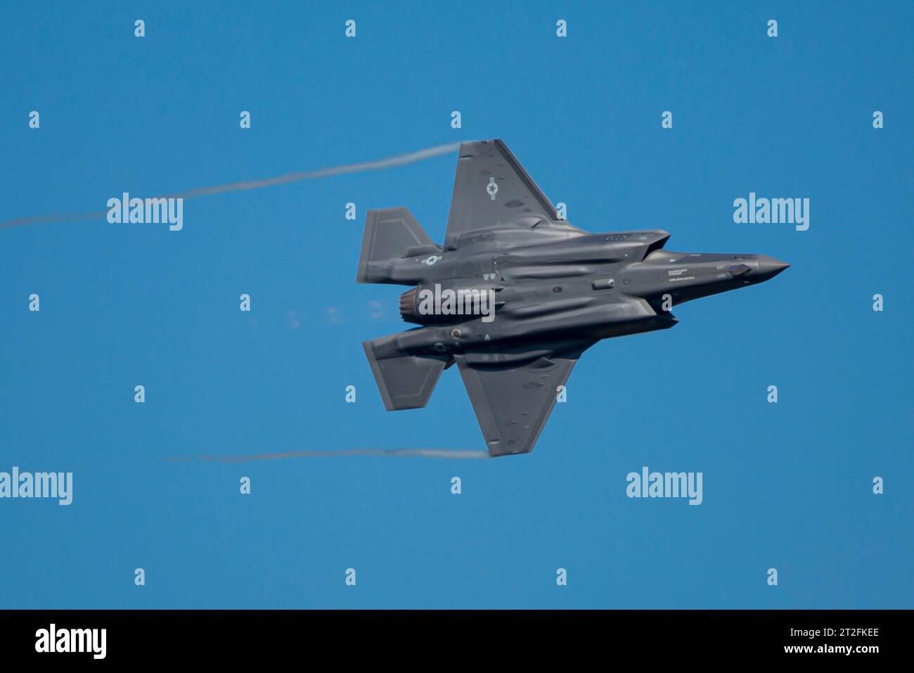 F-35A Blitz der US Air Force. Stockfoto