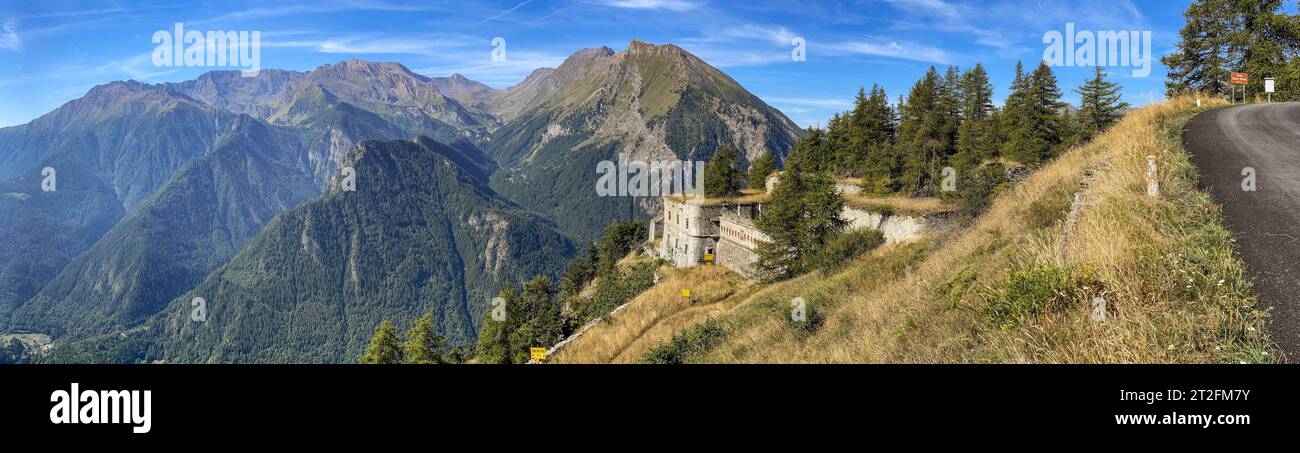 Forte Serre Marie, alte Militärfestung, Fenestrelle, Piemont, Italien Stockfoto
