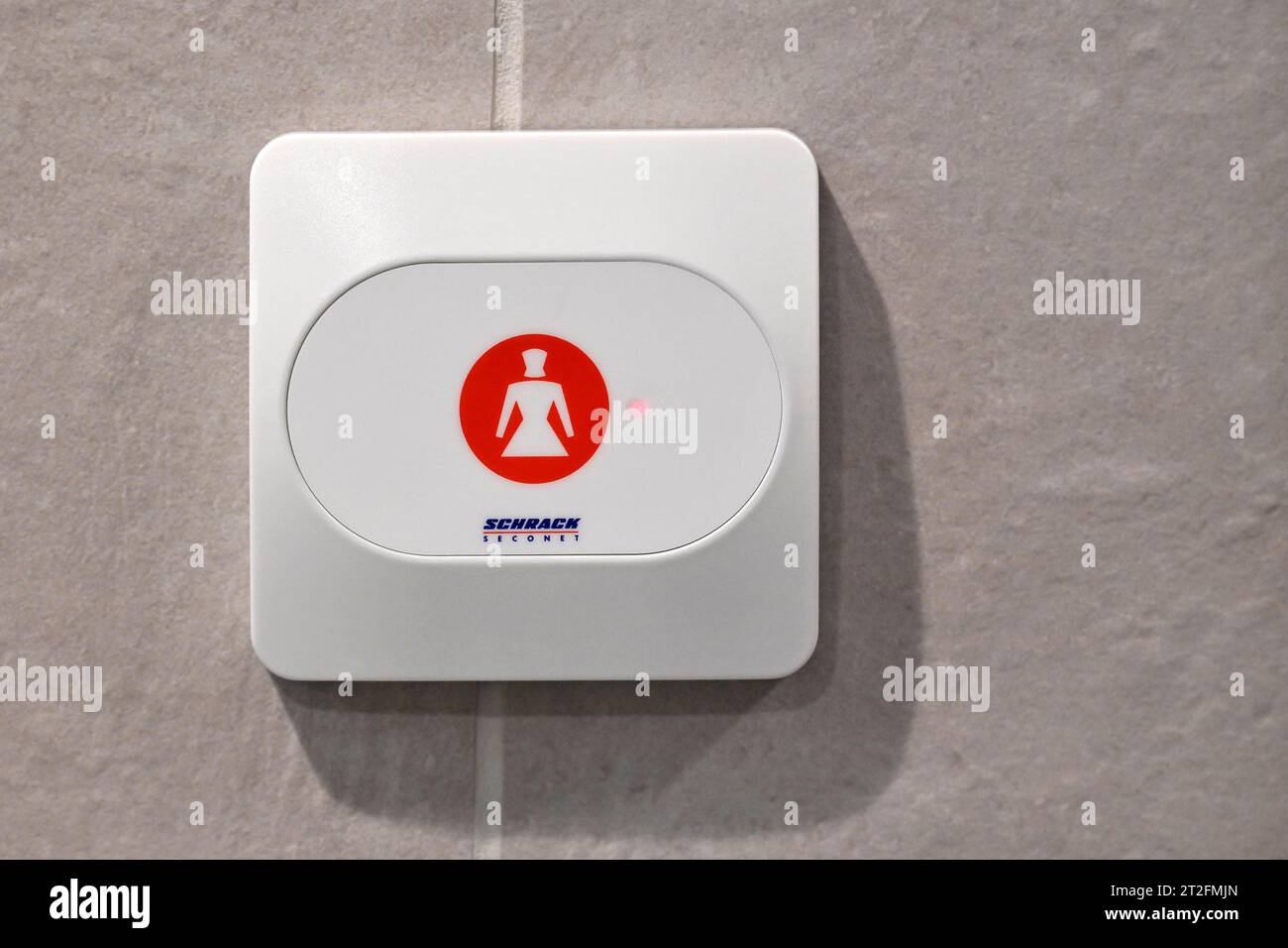 Notausschalter des Krankenhauses Stockfoto