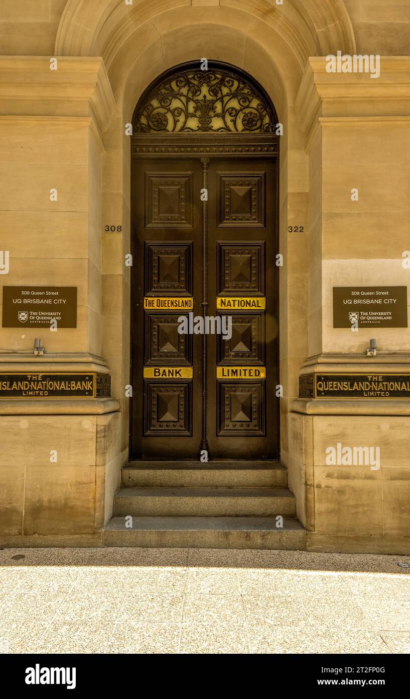 Queensland National Bank for Financial Investments, Brisbane, Queensland, Australien Stockfoto