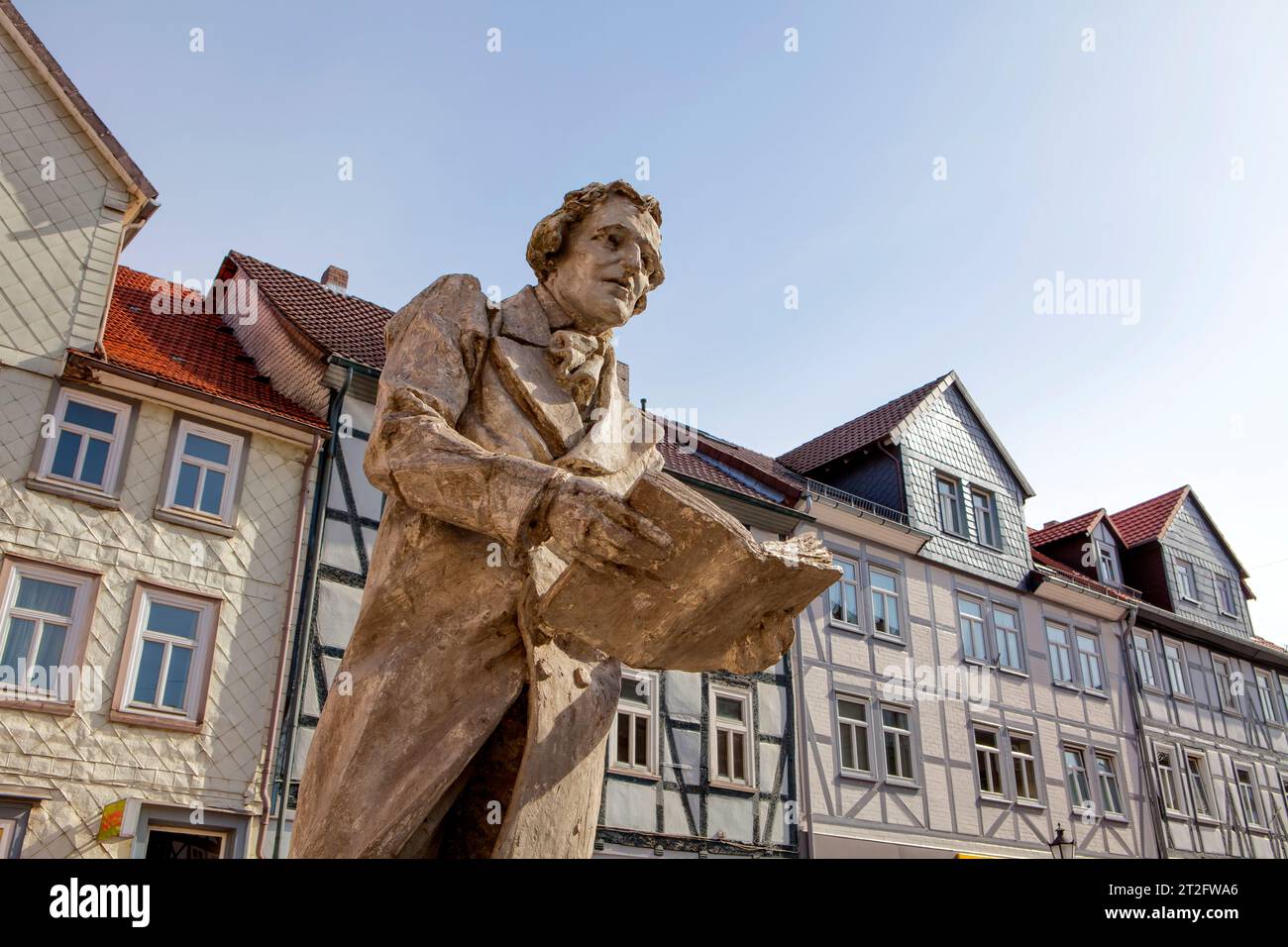 Denkmal für Jacob Grimm, Witzenhausen, Werra-Meißner-Kreis, Hessen, Deutschland, Europa Stockfoto