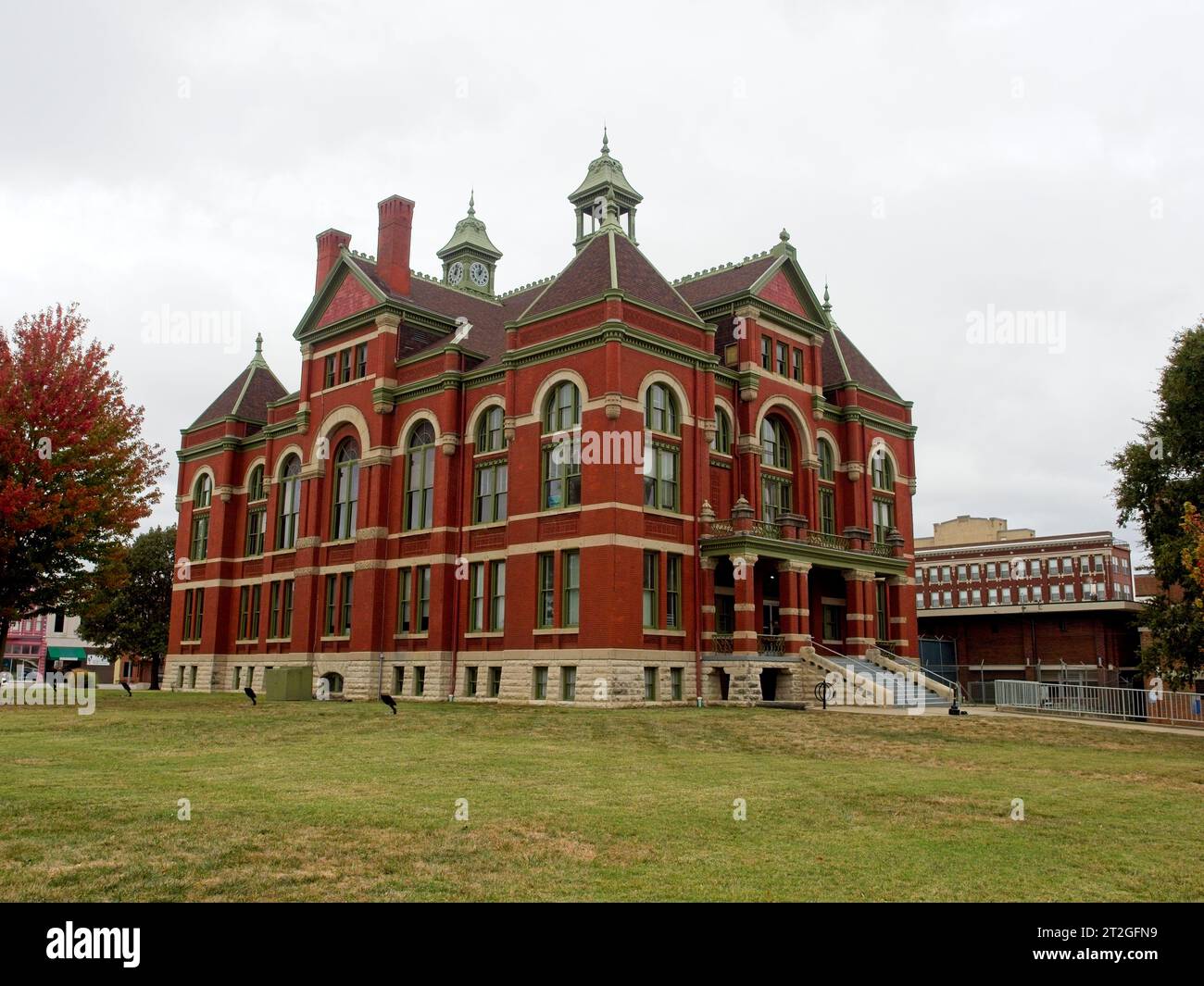 Ottawa, Kansas, 14. Oktober 2023: Franklin County Courthouse in Ottawa, KS Stockfoto