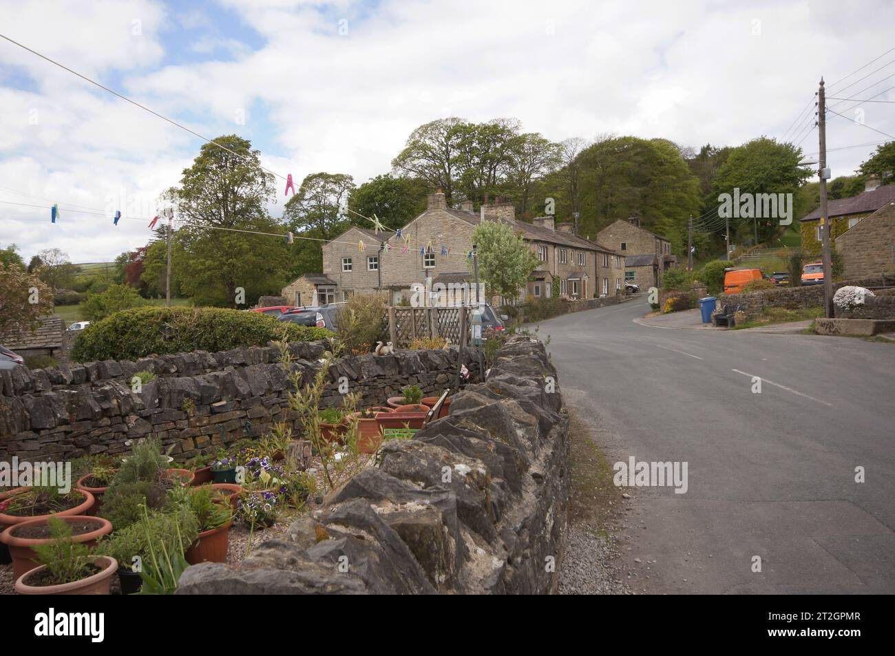 The Fold im Dorf Lothersdale, Craven District, North Yorkshire, England, Großbritannien Stockfoto