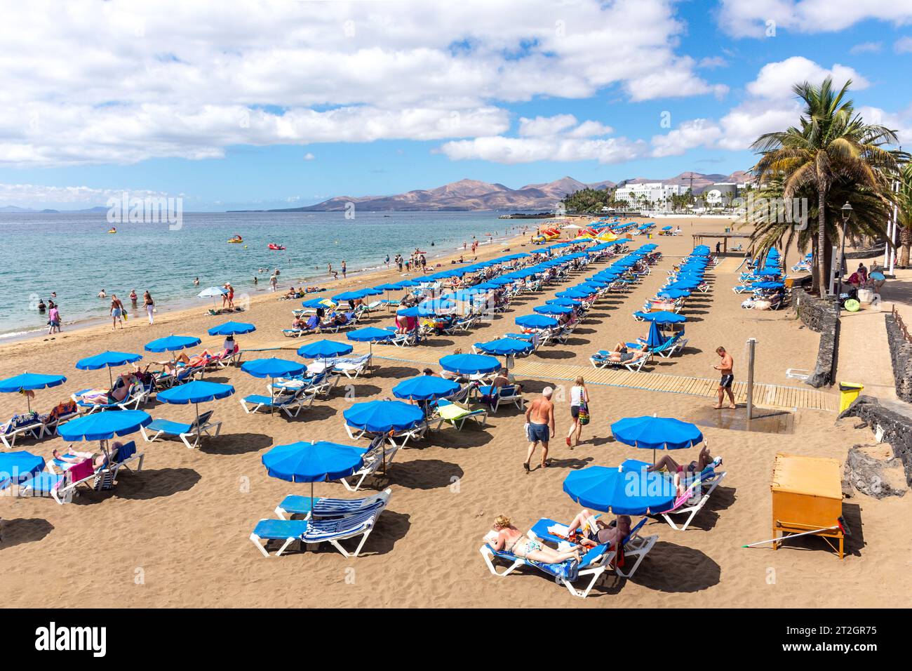 Playa Blanca, Puerto del Carmen, Lanzarote, Kanarische Inseln, Königreich Spanien Stockfoto
