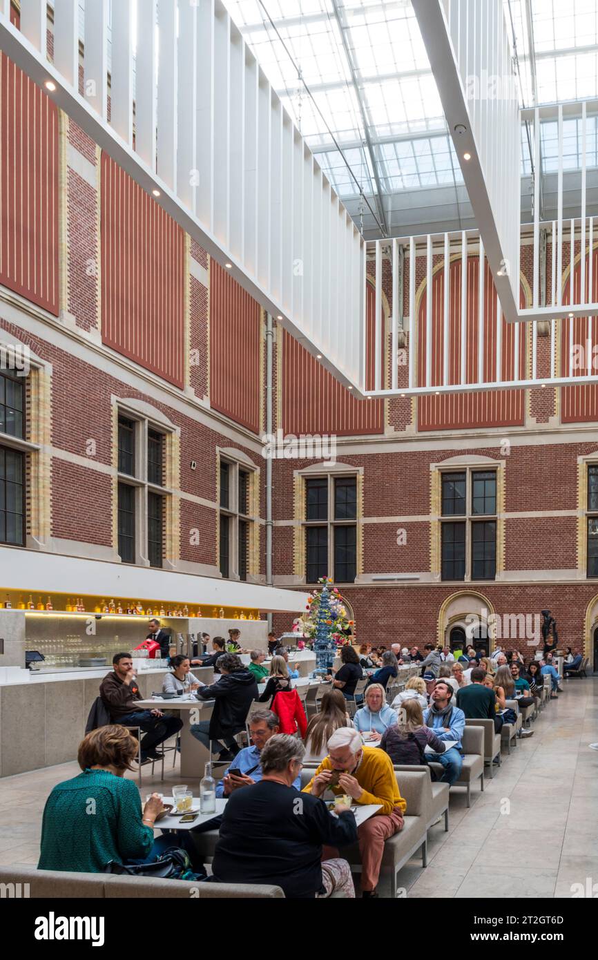 Das Café im Rijksmuseum, Amsterdam. Stockfoto