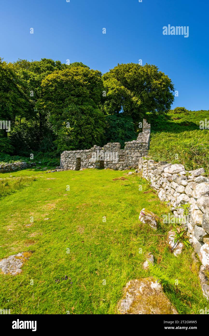 St Cybi's Brunnen Llangybi Nordwales. Stockfoto