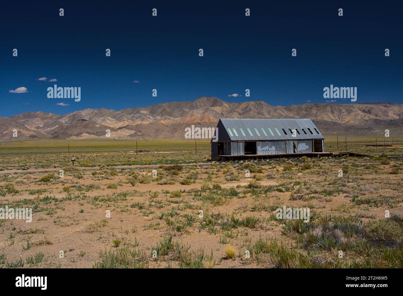 Gebäude um Tonopah Town (Nevada) Stockfoto