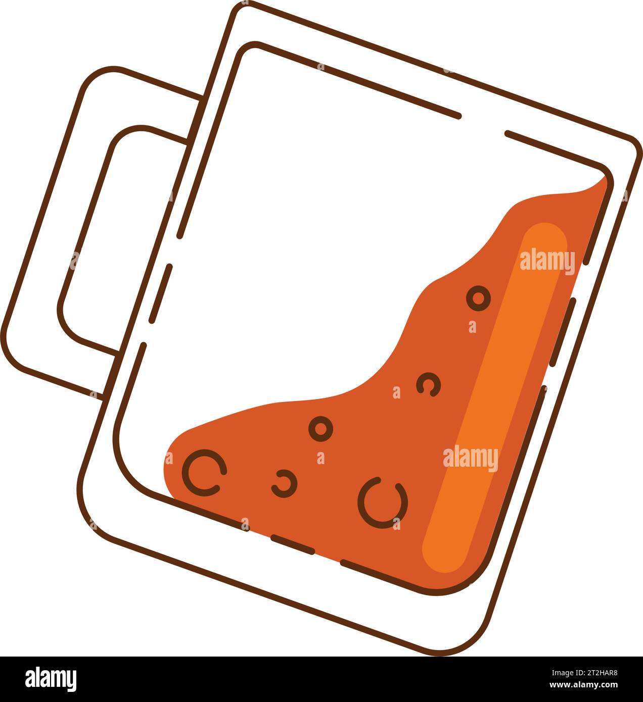 Isolierte farbige Bierkrug Symbol Vektor Stock Vektor