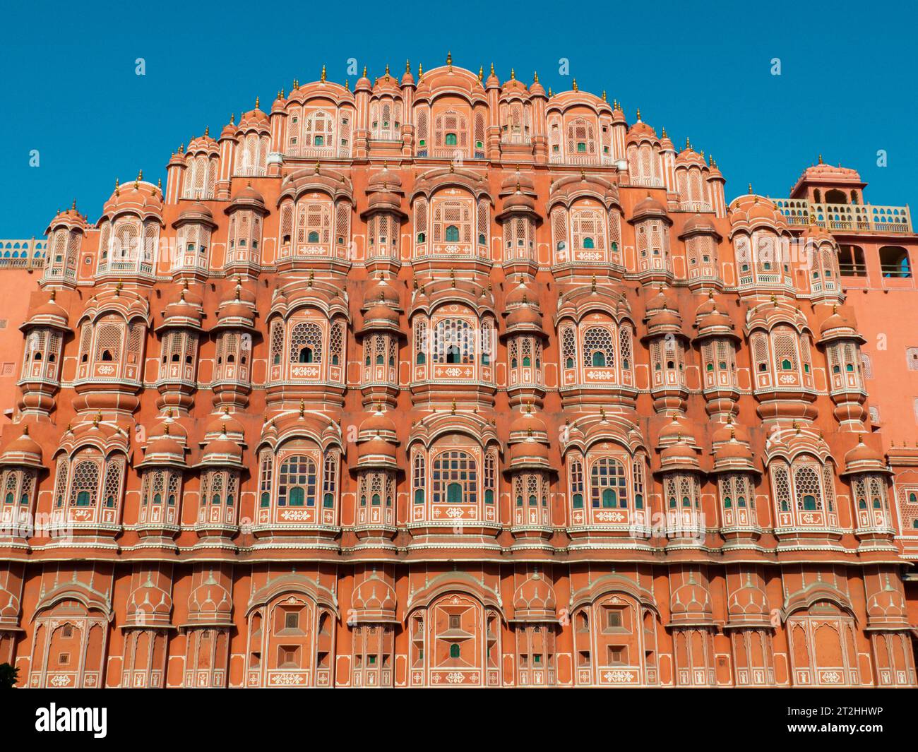 Hawa Mahal (Palast der Winde), Jaipur, Rajasthan, Indien. 2019. Stockfoto