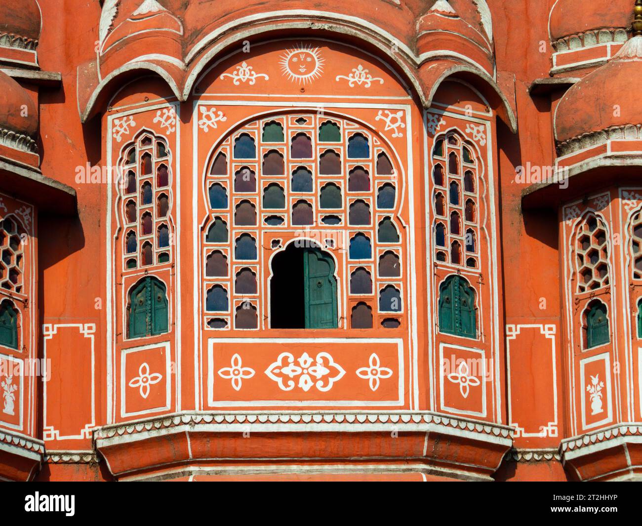 Hawa Mahal (Palast der Winde), Jaipur, Rajasthan, Indien. 2019. Stockfoto