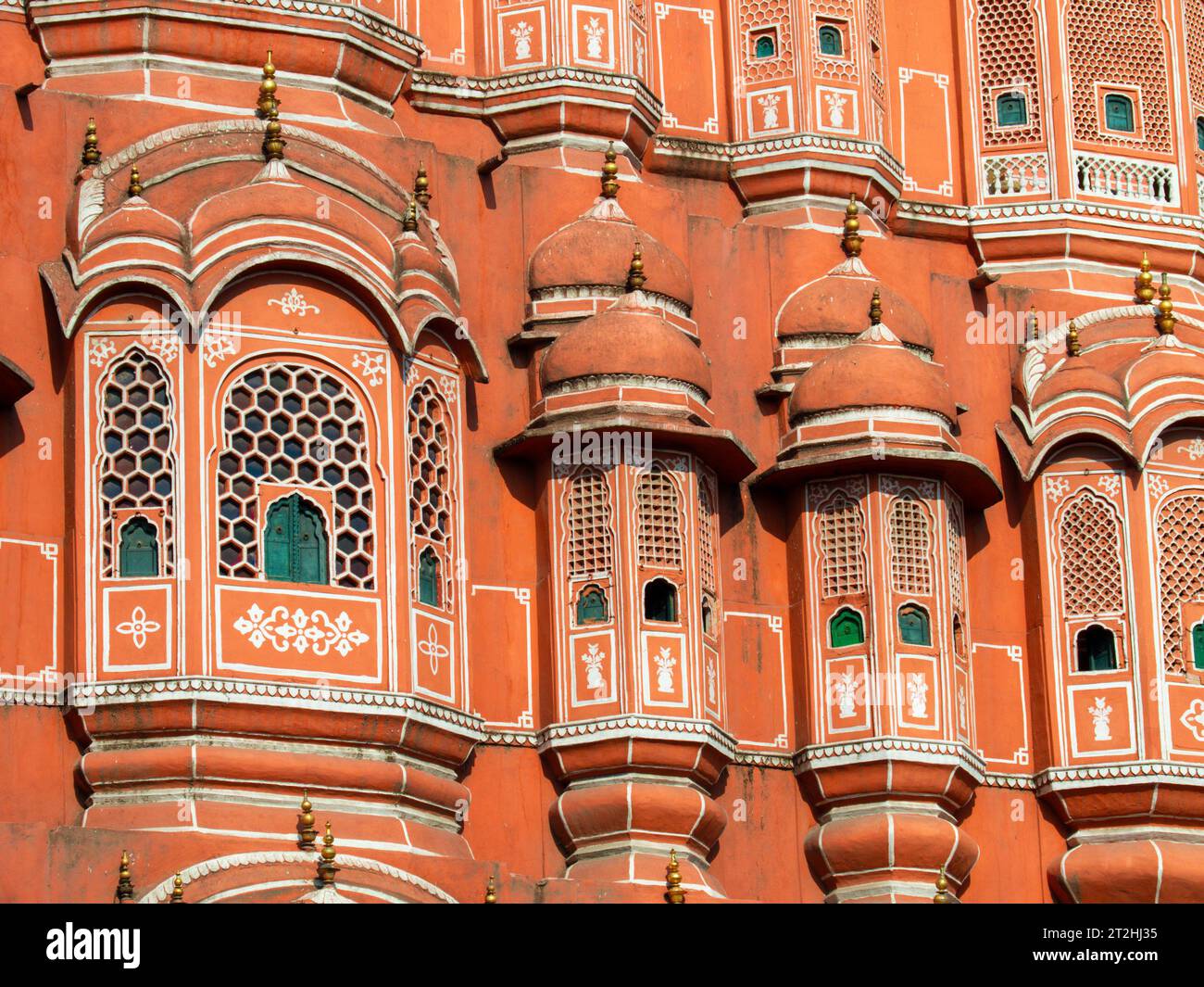 Hawa Mahal (Palast der Winde), Jaipur, Rajasthan, Indien. 2019. Stockfoto