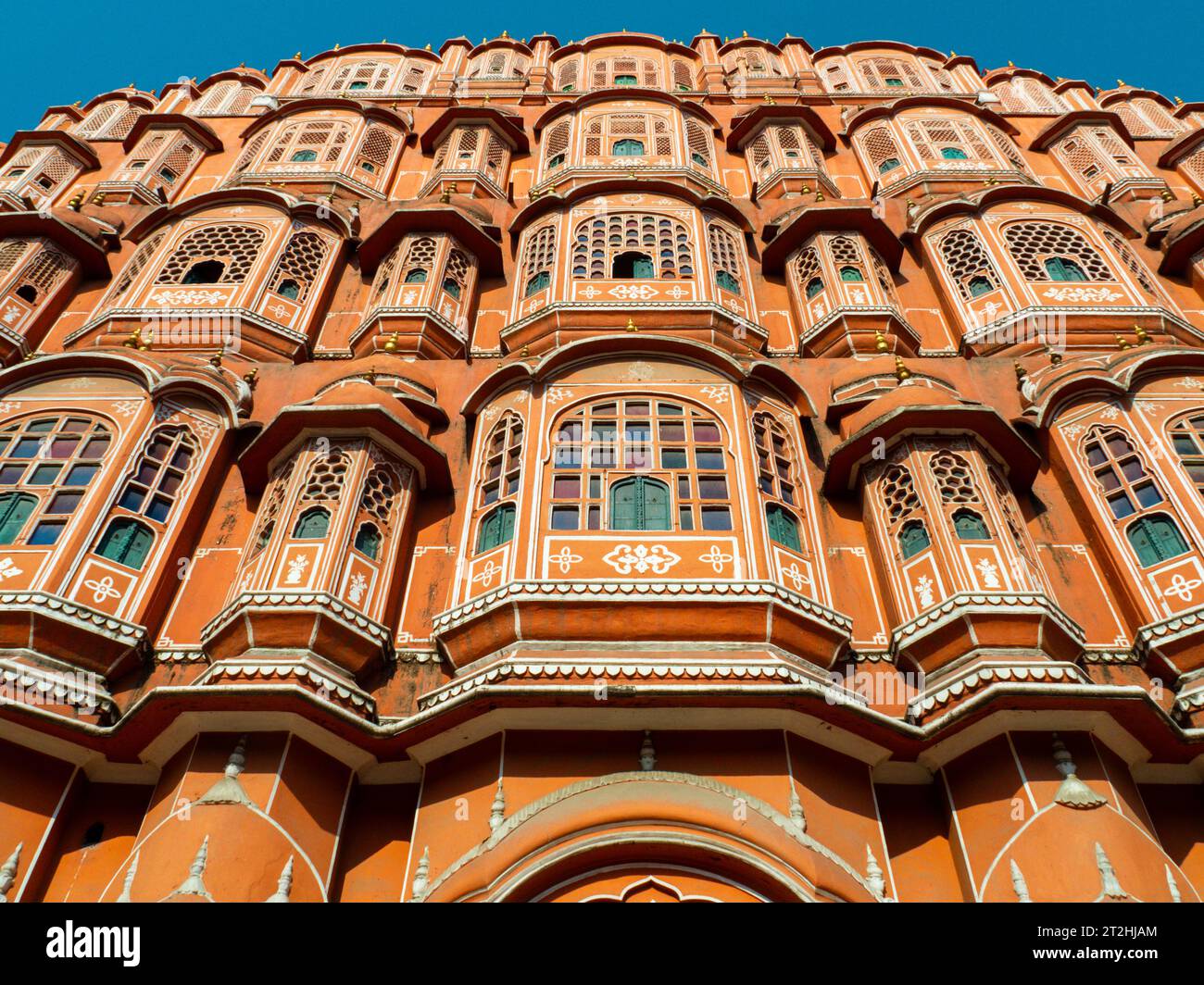 Hawa Mahal (Palast der Winde), Jaipur, Rajasthan, Indien. 2019. Stockfoto