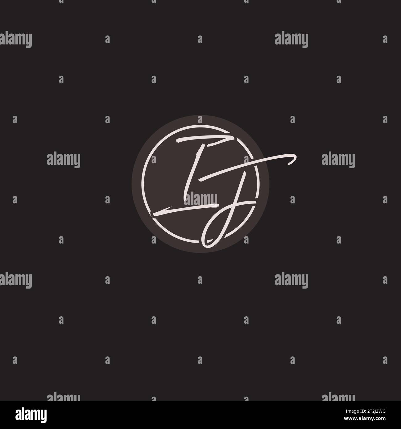 Initialen BEI Logo-Monogramm mit einfacher kreisförmiger Vektorgrafik Stock Vektor