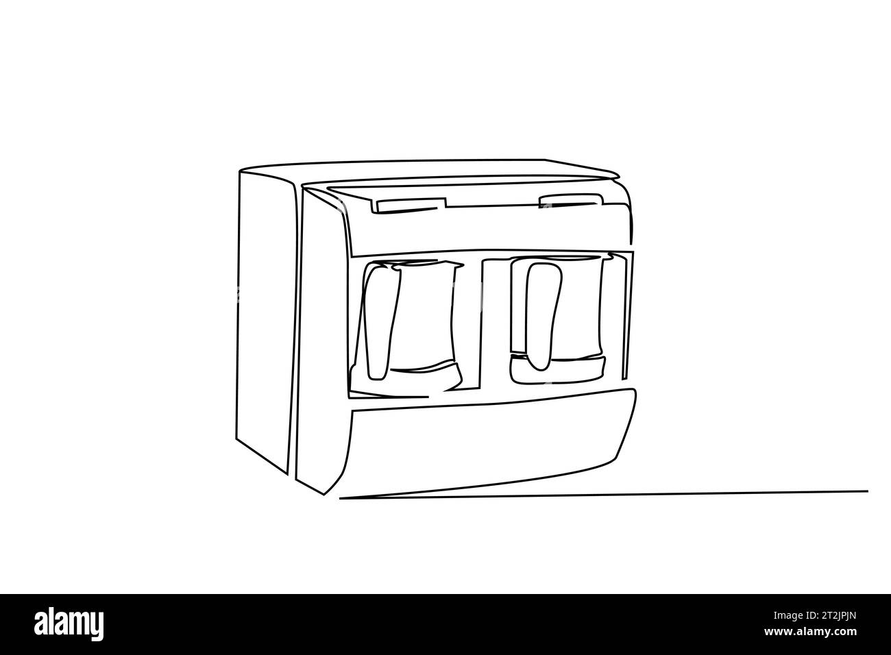 Kaffeemaschine, moderne Küchengeräte im Design Stock Vektor