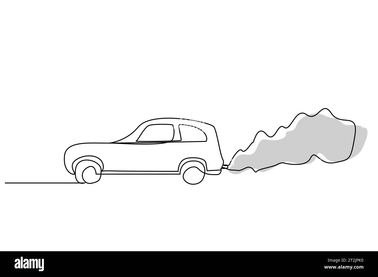 Autotransport Rauch verschmutzte Auspuffanlage Art Stock Vektor